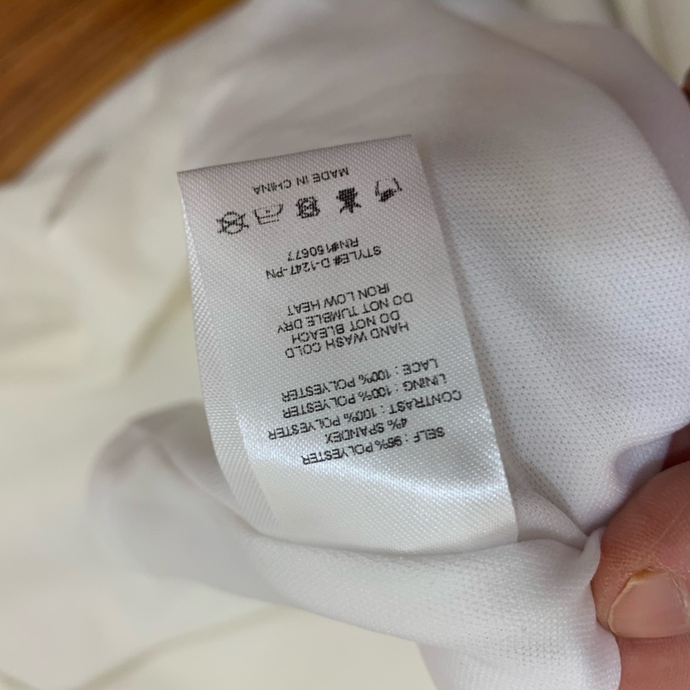 ONE ONE SIX Lace Yoke Fit & Flare White Dress - Picture 6 of 7